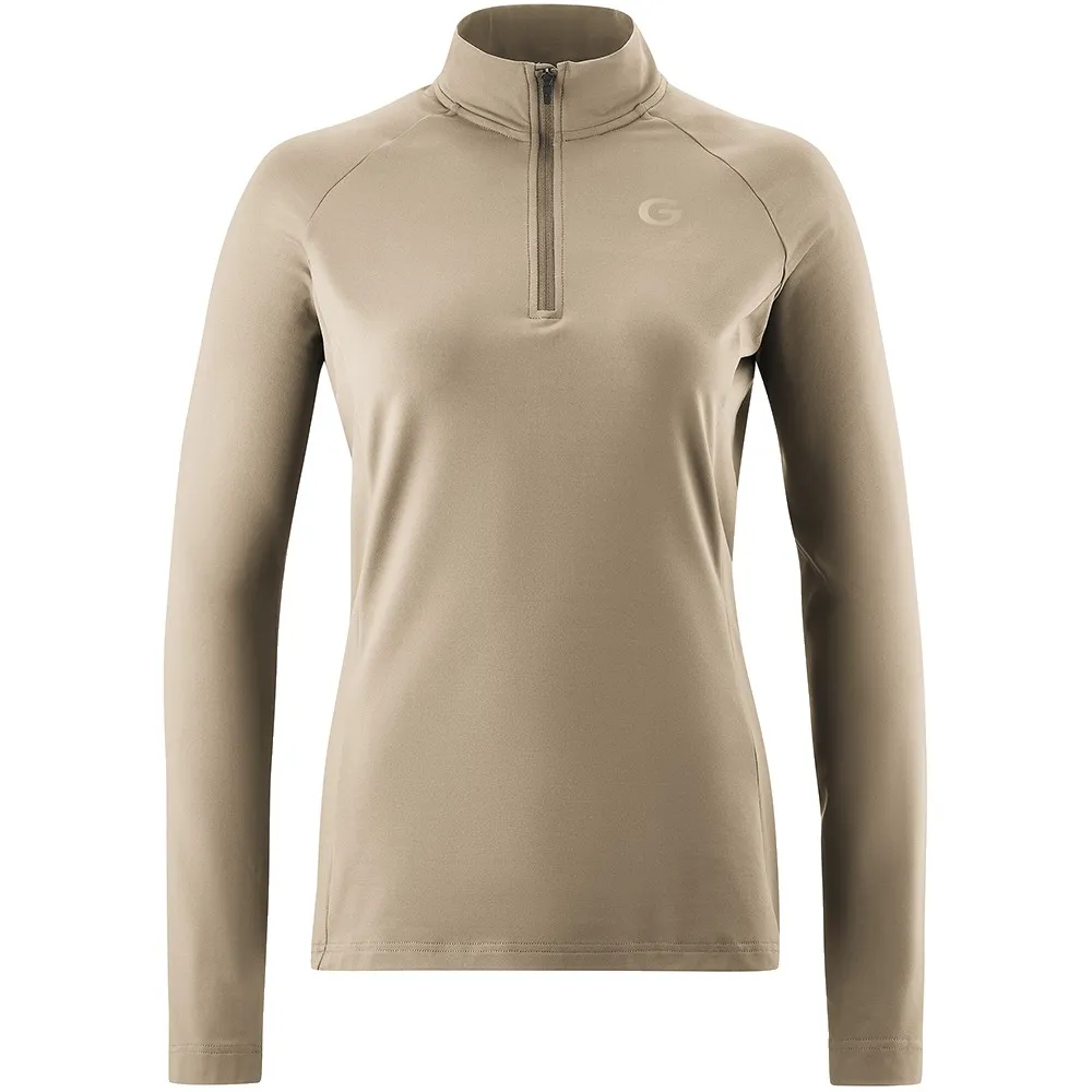 Gonso Essential Sweatshirt Met Halve Rits Creme
