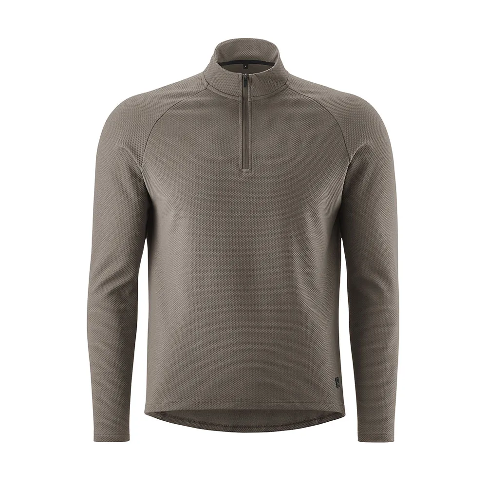 Gonso Essential Therm Sweatshirt Met Halve Rits Grijs