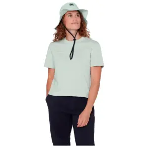 Mammut Base Cropped Mini Logo T-shirt Met Korte Mouwen Zilver