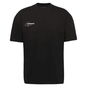 Mammut Base Relaxed Glacier T-shirt Met Korte Mouwen Zwart