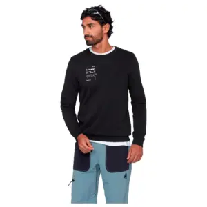 Mammut Core Ml Crew Neck Vert T-shirt Met Lange Mouwen Zwart