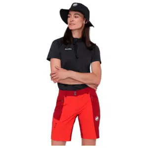 Mammut Ducan Fl Half Rits T-shirt Met Korte Mouwen Zwart