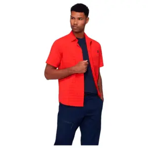 Mammut Lenni Overhemd Met Korte Mouwen Rood