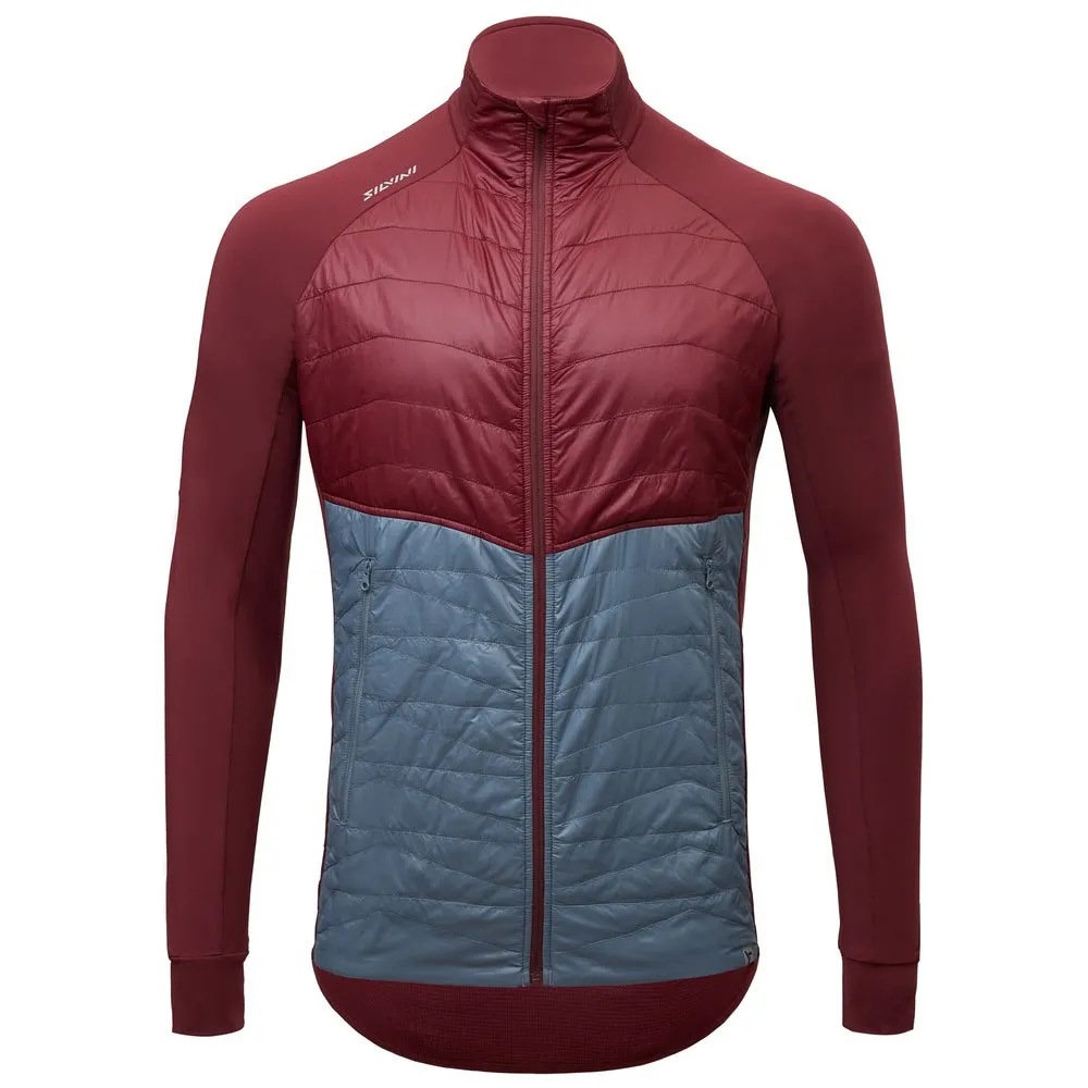 Silvini Grado Sweatshirt Met Rits Merlot / Charcoal