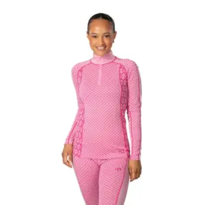 Kari Traa Lekker Half Rits Lange Mouw T-shirt Prism