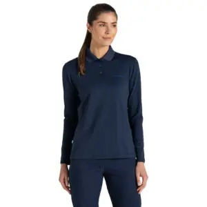 Craghoppers Nosilife Thornbury Lange Mouw Poloshirt Marineblauw