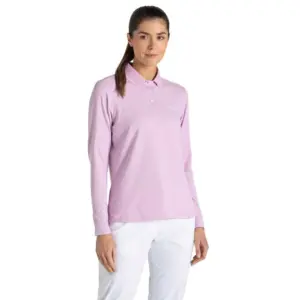Craghoppers Nosilife Thornbury Lange Mouw Poloshirt Orchid