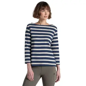 Craghoppers Pavey T-shirt Met 3/4 Mouw Marineblauw
