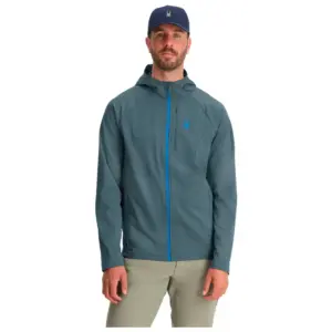 Spyder Gridweb Fleece Met Volledige Rits Blauw