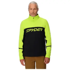 Spyder Speed Fleece Met Halve Rits Zwart
