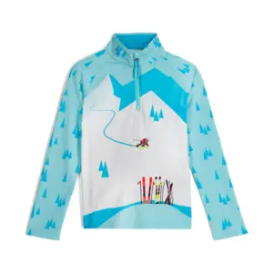 Spyder Surface Fleece Met Halve Rits Blauw