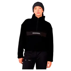 Rossignol Alltrack Fleece Met Halve Rits Zwart