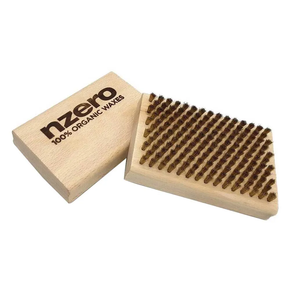 Nzero Embossed Brass 12×8 Cm Borstel