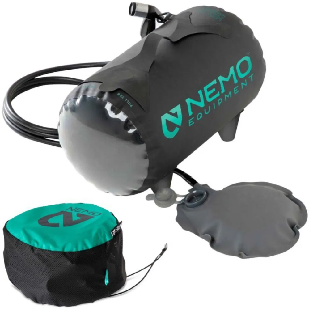 Nemo Helio 11l Douche Met Voetpomp Zwart