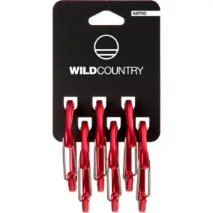 Wildcountry Astro Pack Karabijnhaak 6 Eenheden Rood