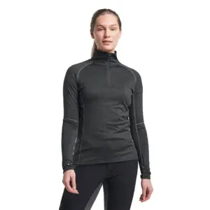 Tenson Himalaya Fleece Met Halve Rits Zwart