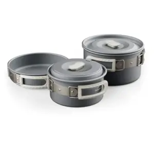 Naturehike Set For 2-4 People 1,7l Pot + 7-inch Frying Pan + 0,8l Kettle Kookgerei Grijs