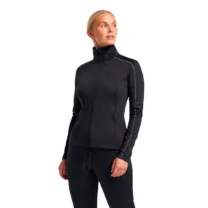 Tenson Txlite Fleece Met Halve Rits Zwart