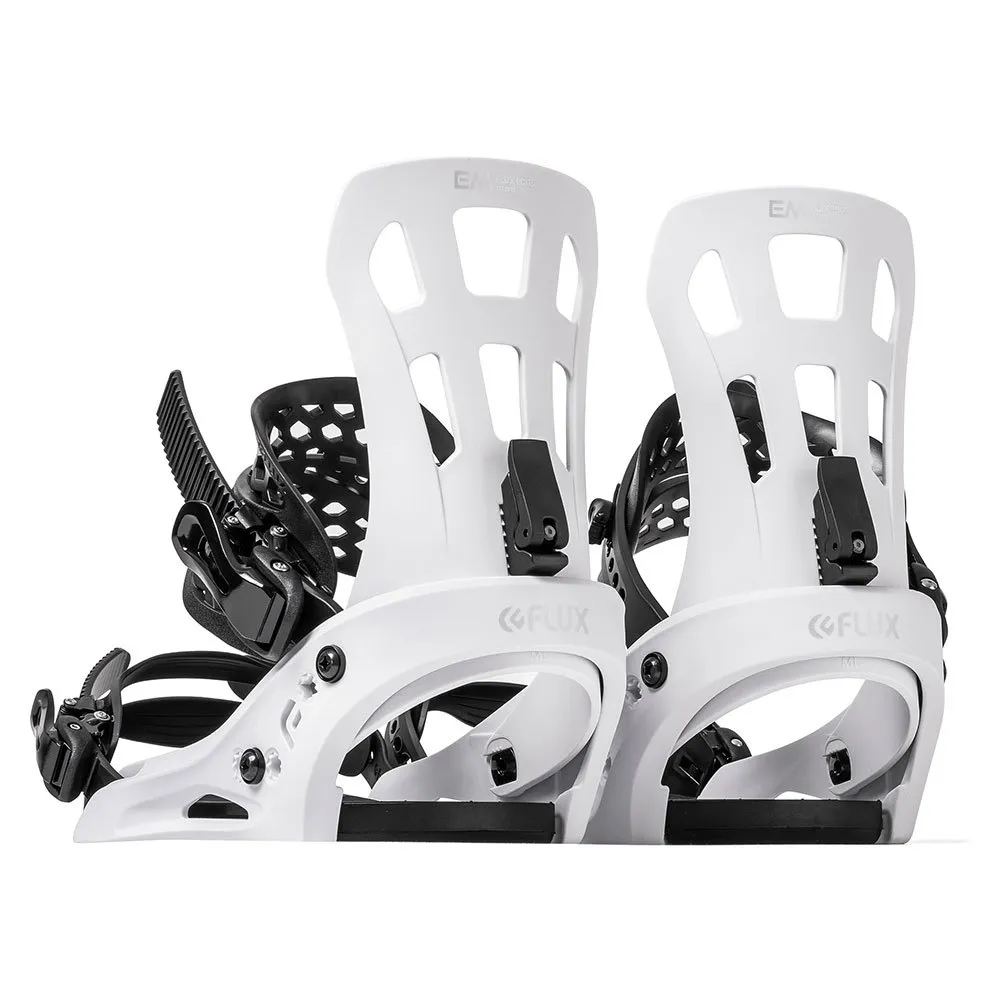 Flux Em Snowboardbindingen Wit