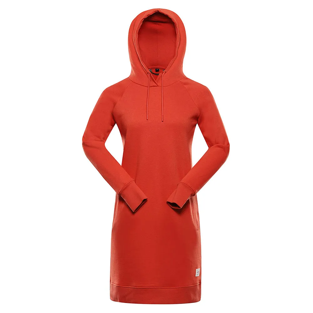 Alpine Pro Oleba Lang Mouw Jurk Rood