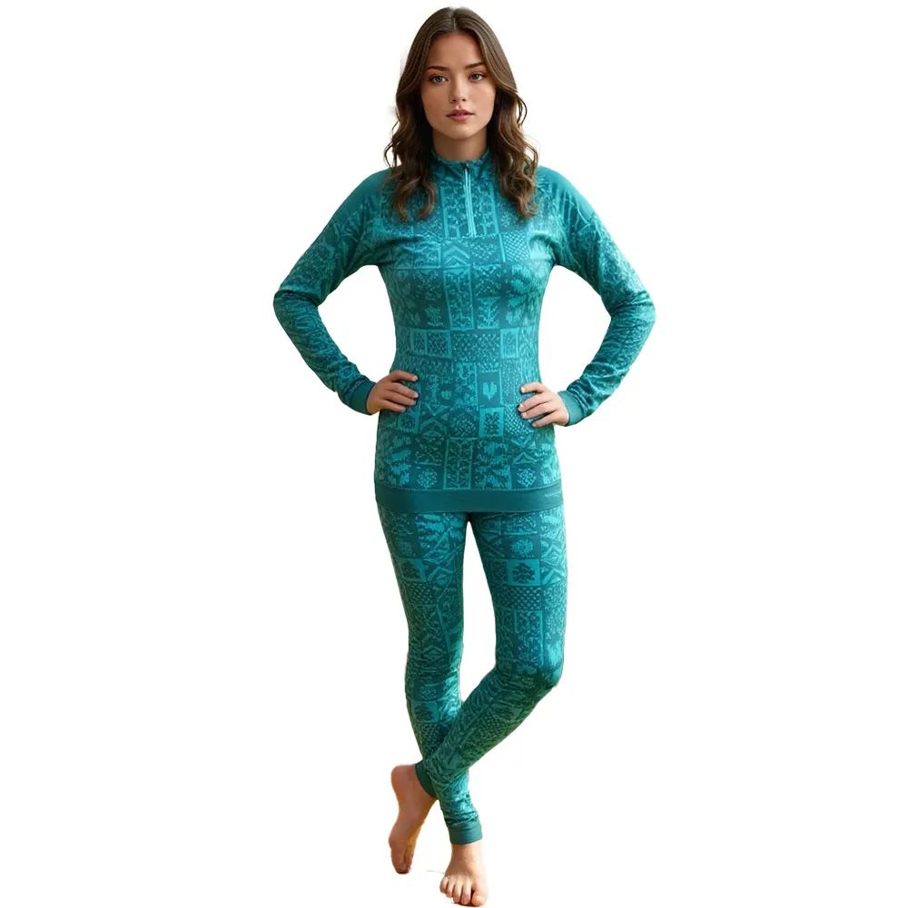 Alpine Pro Seama Lange Mouwen Basislaag Turquoise