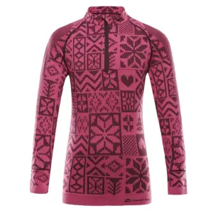 Alpine Pro Seamo Lange Mouwen Basislaag Fuchsia Fedora