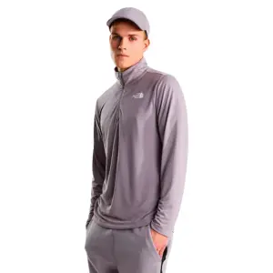 The North Face 24/7 Half Rits Lange Mouw T-shirt Grijs