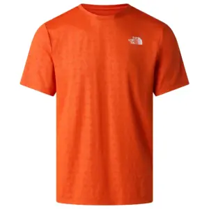 The North Face 24/7 Pentadome Embossed T-shirt Met Korte Mouwen Rood