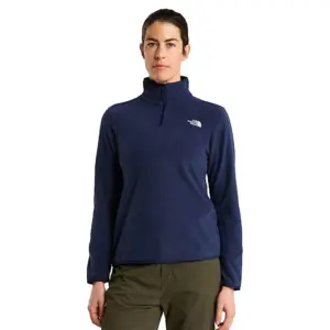 The North Face Glacier Fleece Met Halve Rits Marineblauw