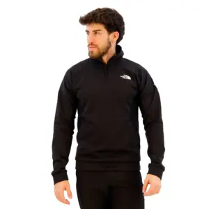 The North Face Mountain Athletics Fleece Met Halve Rits Zwart