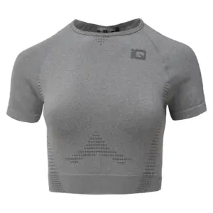 Iq Sachiko Top T-shirt Met Korte Mouwen Grijs