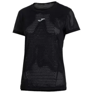 Joma Marathon Ii T-shirt Met Korte Mouwen Zwart