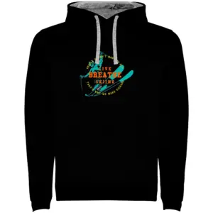 Kruskis Breathe Bicolor Hoodie Zwart