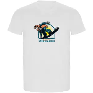 Kruskis Extreme Snowboarding Eco T-shirt Met Korte Mouwen Wit