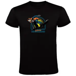 Kruskis Extreme Snowboarding T-shirt Met Korte Mouwen Zwart