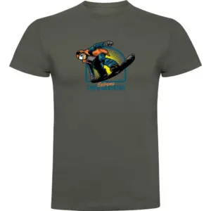 Kruskis Extreme Snowboarding T-shirt Met Korte Mouwen Groen