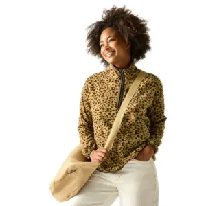 Regatta Frankie Fleece Met Halve Rits Abstract Leopard Spot