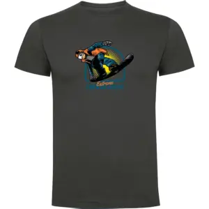 Kruskis Extreme Snowboarding T-shirt Met Korte Mouwen Grijs