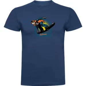 Kruskis Extreme Snowboarding T-shirt Met Korte Mouwen Blauw
