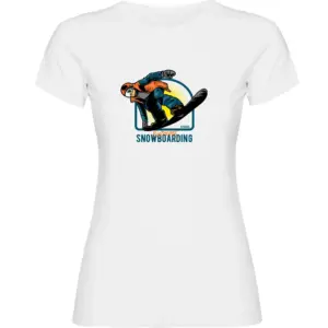 Kruskis Extreme Snowboarding T-shirt Met Korte Mouwen Wit