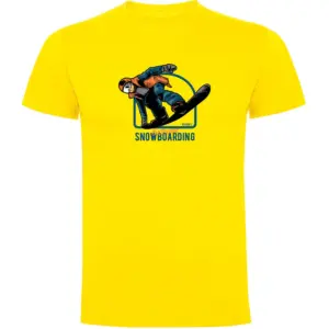 Kruskis Extreme Snowboarding T-shirt Met Korte Mouwen Geel