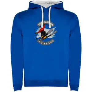 Kruskis Skiing Is Not Fun Bicolor Hoodie Blauw