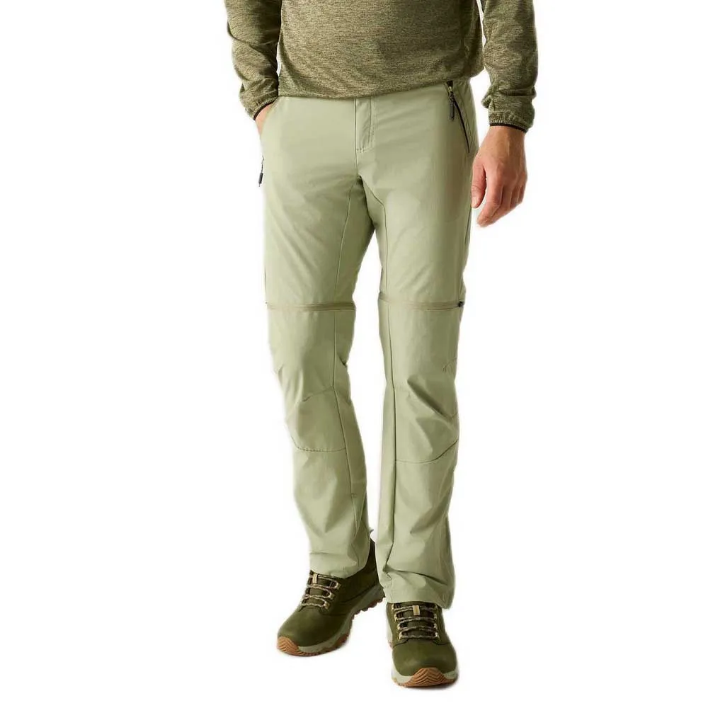 Regatta Mountain Zip-off Broek Light Sage