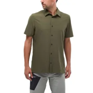 Millet Seneca Stretch Overhemd Met Korte Mouwen Grape Leaf