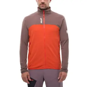 Millet Ubic Lightgrid Fleece Met Volledige Rits Pepper / Paprika