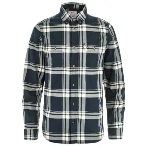 Fjällräven Övik Lite Flannel Overhemd Met Lange Mouwen Marineblauw