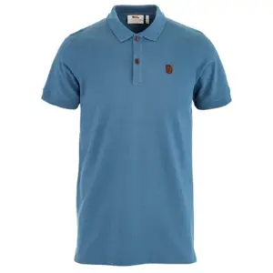 Fjällräven Övik Korte Mouw Poloshirt Blauw