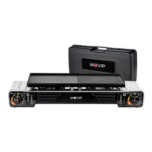 Muvip Mv0613 Gascampingkeuken 2 Branders Zwart