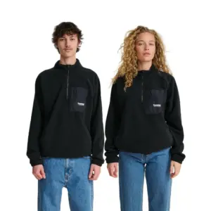 Hummel Fleece Met Halve Rits Zwart