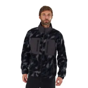 Fundango Haven Hybrid Fleece Met Volledige Rits Granite
